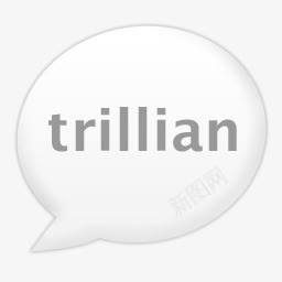 白色对话框trillian图标图标