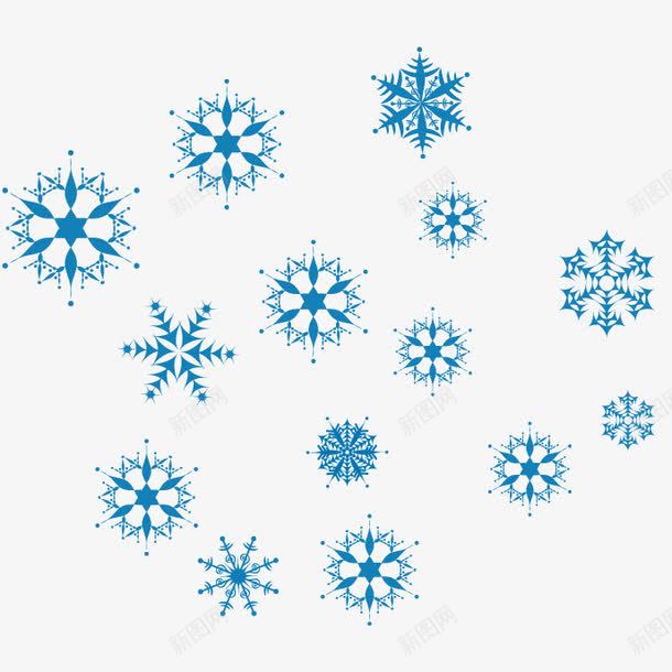 雪花png免抠素材_88icon https://88icon.com 蓝色 雪点 雪花