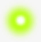 手绘绿色光圈晕光素材