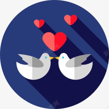 爱情动物爱情鸟图标图标