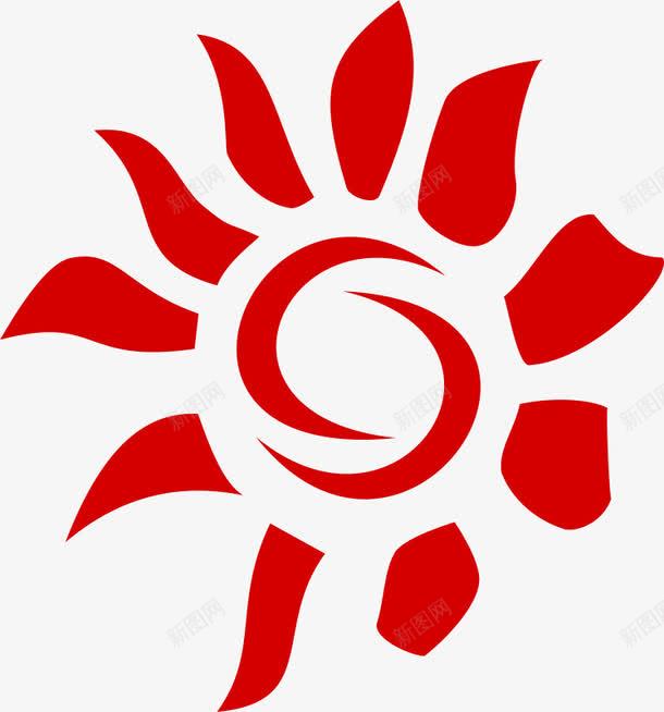 红色太阳png免抠素材_88icon https://88icon.com 充电 光能 太阳能 太阳能光伏 红色