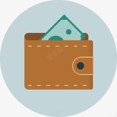钱包钱标图标图标