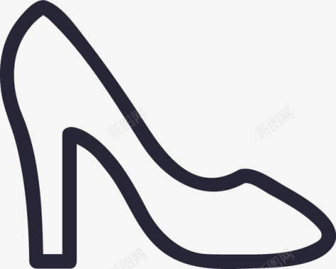 通勤鞋鞋品矢量图图标图标