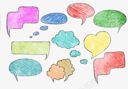 卡通小清新气泡素材