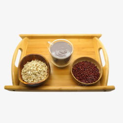 健康体质五谷磨制红豆薏仁粉高清图片