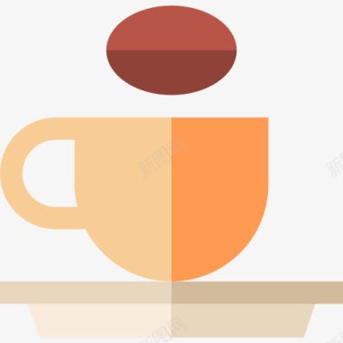 闪耀茶杯咖啡图标图标