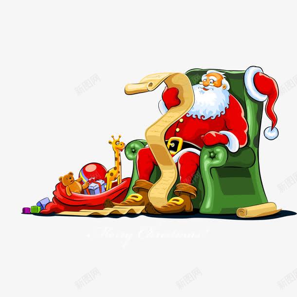 圣诞老爷爷png免抠素材_88icon https://88icon.com 可爱圣诞老人 矢量圣诞老人 矢量圣诞节元素 矢量圣诞节礼物清单