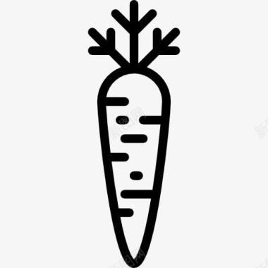 有机蔬菜标志Carrot图标图标