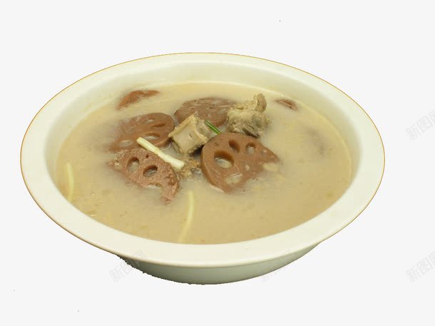 莲藕片炖排骨png免抠素材_88icon https://88icon.com 产品实物 排骨汤 莲藕片