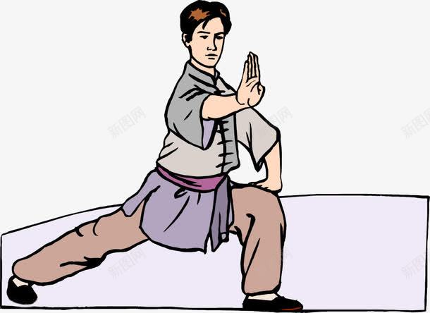 习武之人png免抠素材_88icon https://88icon.com 博大精深的武术文化 太极小人 太极拳 手绘 打太极 武术 武术文化 练习武术