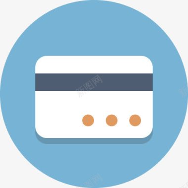 信用卡办理卡信用卡圆形图标图标