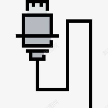 USB连接USB电缆图标图标