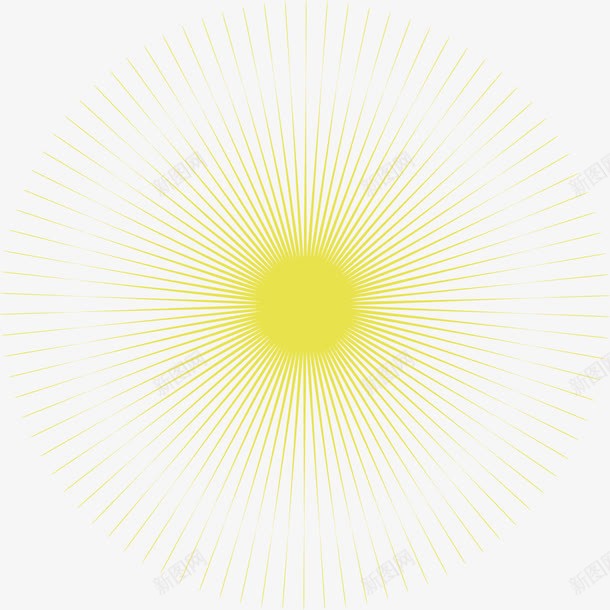 黄色圆形发射png免抠素材_88icon https://88icon.com 圆形装饰图 装饰图案 黄色圆形发射 黄色圆形发射图案