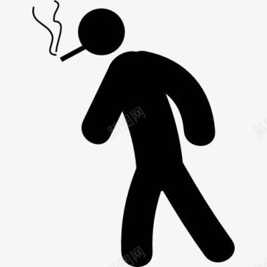 拒绝抽烟男人吸烟图标图标