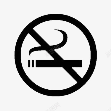简约时尚严禁吸烟的图标图标