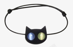 黑檀异瞳猫眼石手链素材