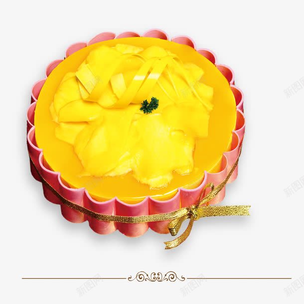 鸡蛋布丁蛋糕png免抠素材_88icon https://88icon.com 布丁 布丁蛋糕 蛋糕 金色蝴蝶结
