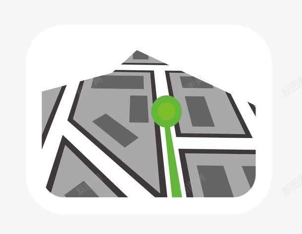 城市地图png免抠素材_88icon https://88icon.com 地图 城市 指示 道路