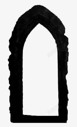 建筑艺术品锥形门框高清图片