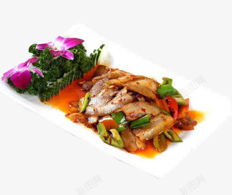 麻辣回锅肉png免抠素材_88icon https://88icon.com 产品实物 回锅肉 搭配 美味 菜肴 蔬菜 装饰 麻辣