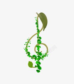 绿色音乐符号素材