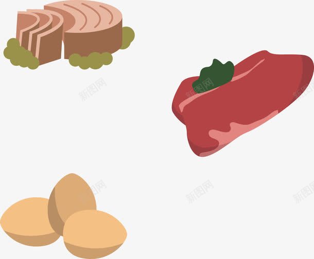 高蛋白食物png免抠素材_88icon https://88icon.com 健康 肉类 食物 高蛋白