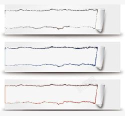 被撕开的纸条素材