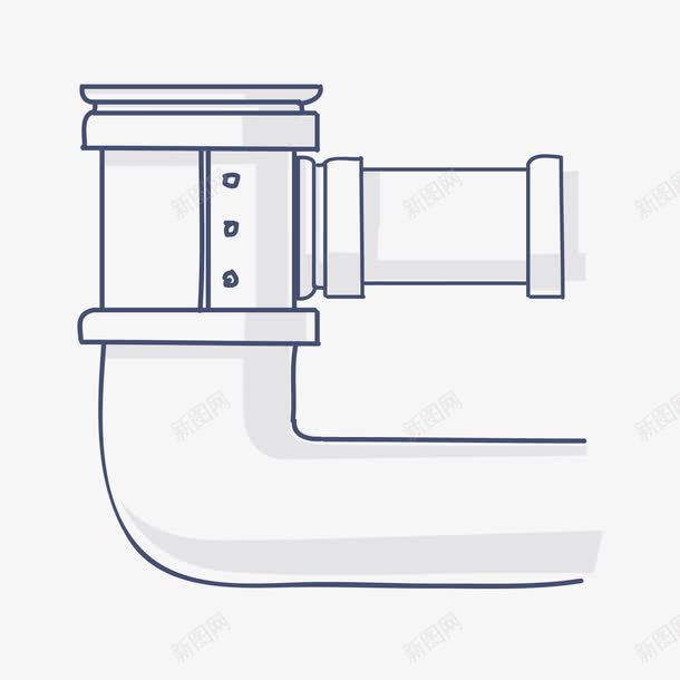 卡通管道png免抠素材_88icon https://88icon.com 下水管道 矢量卡通管道 管道 自来水管道