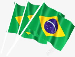 里约奥运会的绿色国旗素材