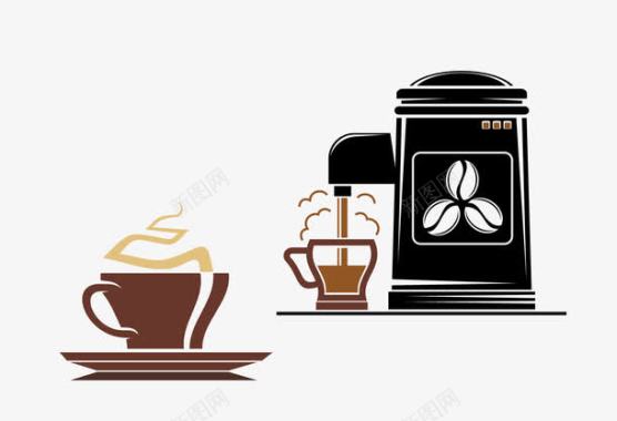 手摇咖啡机咖啡矢量图图标图标