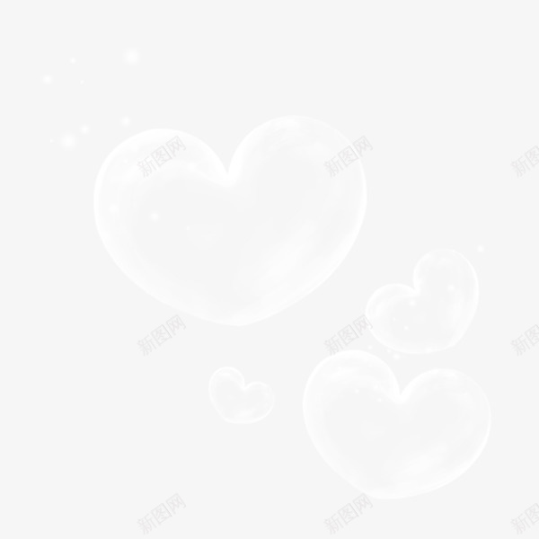爱心泡泡png免抠素材_88icon https://88icon.com 水泡 泡泡 爱心泡泡