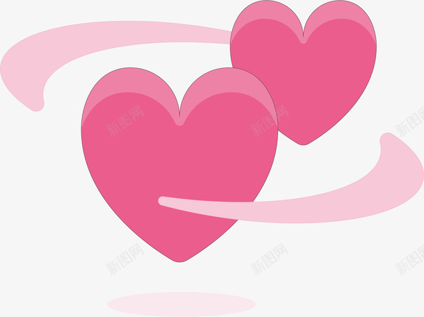 两个粉色爱心png免抠素材_88icon https://88icon.com 两个 创意 卡通 双倍 拥抱 插画 爱心 粉色