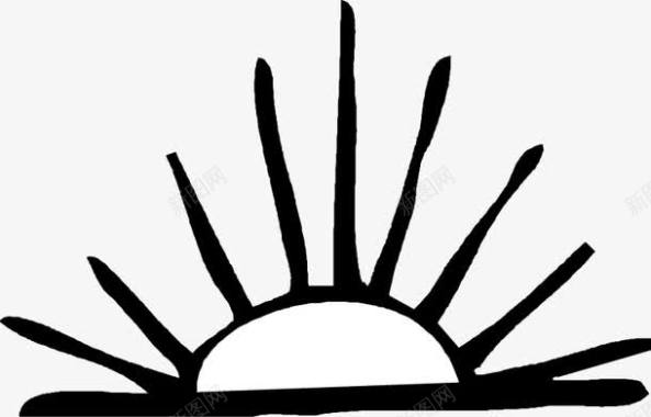 创意太阳日出图标图标