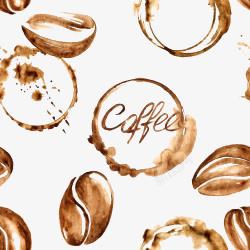 咖啡豆背景素材