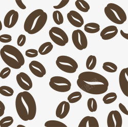 卡通棕色咖啡豆素材