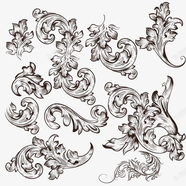 墙纸壁纸丝织无缝矢量图eps免抠素材_88icon https://88icon.com 古典 底纹 欧式 纹理 花边 矢量图