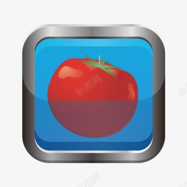 西红柿西红柿拟物图标图标