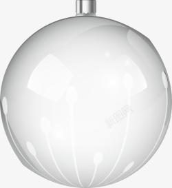 圣诞玻璃装饰球素材