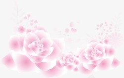 浪漫粉色玫瑰素材