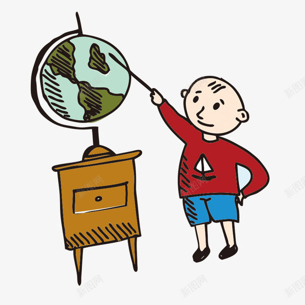 指着地球仪的男孩png免抠素材_88icon https://88icon.com PNG图形 PNG装饰 卡通 地球仪 男孩 装饰