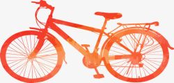 卡通手绘创意自行车素材