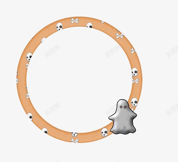 圆形边框装饰棕色png免抠素材_88icon https://88icon.com 圆形 装饰 边框