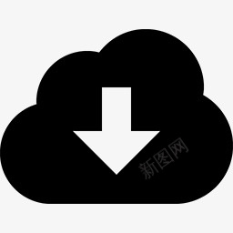 指示牌图片下载云黑色的cloudicons图标图标