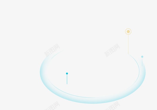 蓝色圈圈科技图标图标