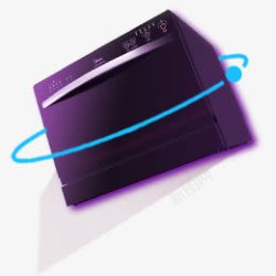 紫色科技微波炉电商素材