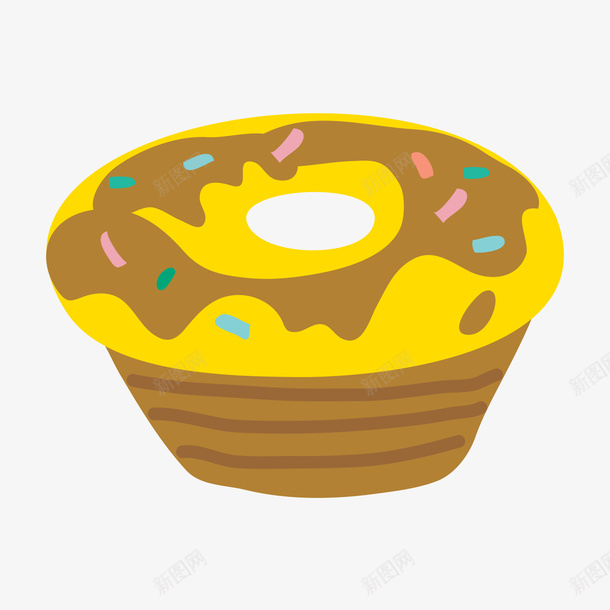 黄色的蛋挞矢量图ai免抠素材_88icon https://88icon.com 咖啡色 甜食 蛋挞 食物 黄色 黄色蛋挞 矢量图