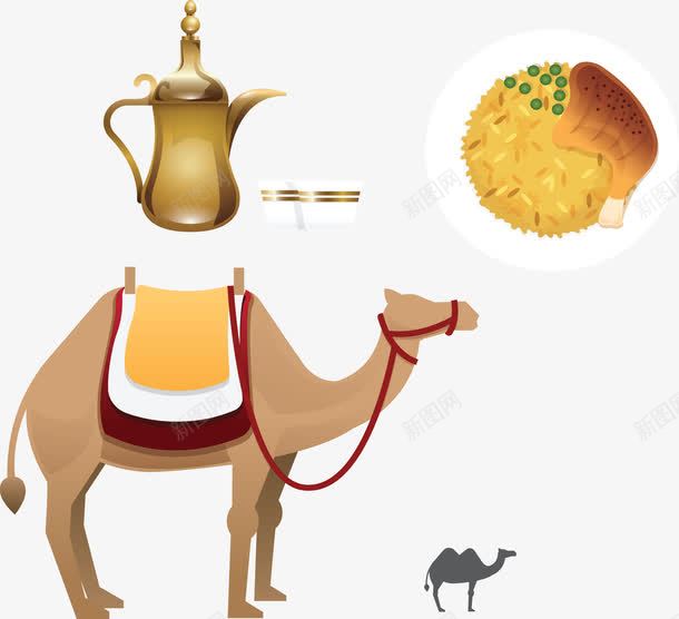 阿拉伯美食骆驼png免抠素材_88icon https://88icon.com ppt旅游插图 国际旅游 扁平创意图