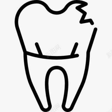 医疗显微镜断齿图标图标