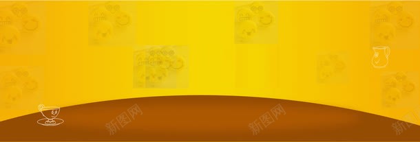 食品banner背景png免抠素材_88icon https://88icon.com banner背景 撞色 食品banner 黄色背景