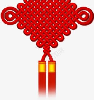 手绘红色复古中国结png免抠素材_88icon https://88icon.com 中国 复古 红色